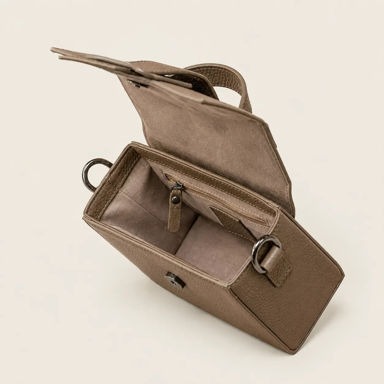 Box Sling Bag - Taupe