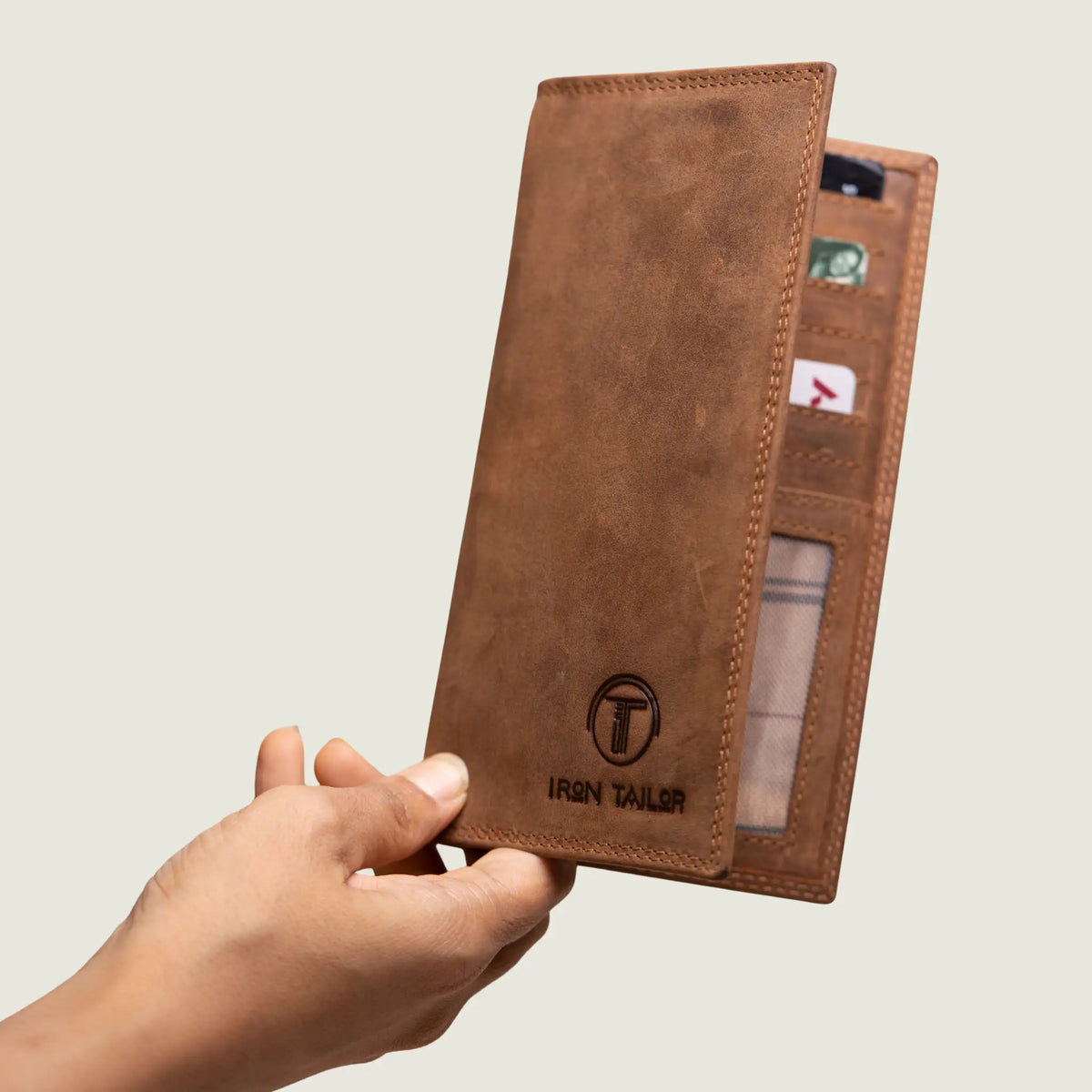 Genuine Leather Slim Card Holder | Iron Tailor