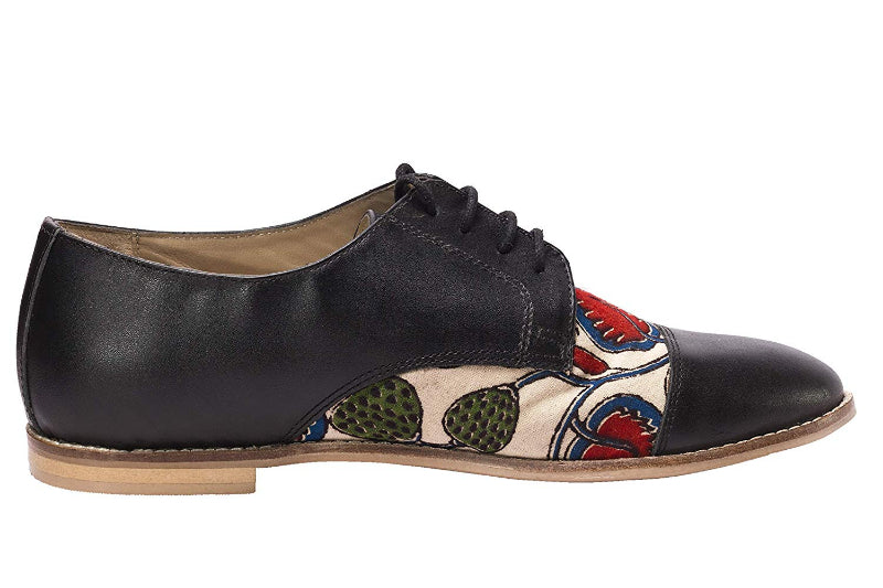 Printed Fabric with Leather