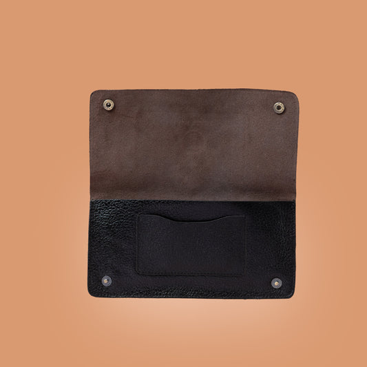 Genuine Leather Ladies Cash Wallet in Black – Wallets For Women | Iron Tailor