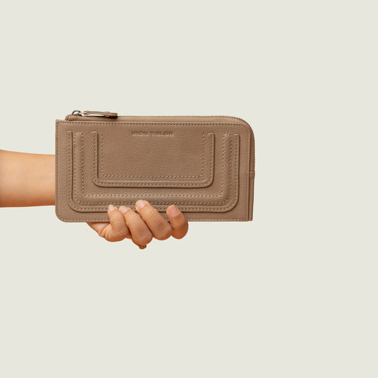 Beige Arc Wallet