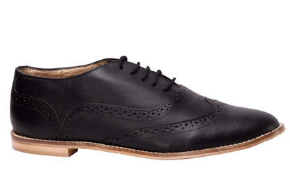 Brown Black leather