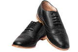 Brown Black leather
