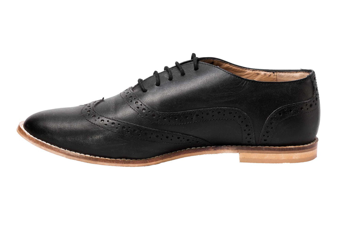 Brown Black leather