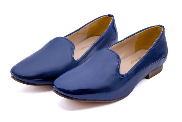 Blue Leather Loafer
