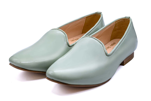 Light Green Leather  Loafer