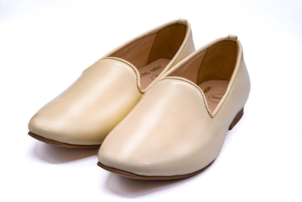 Cream Leather Loafer