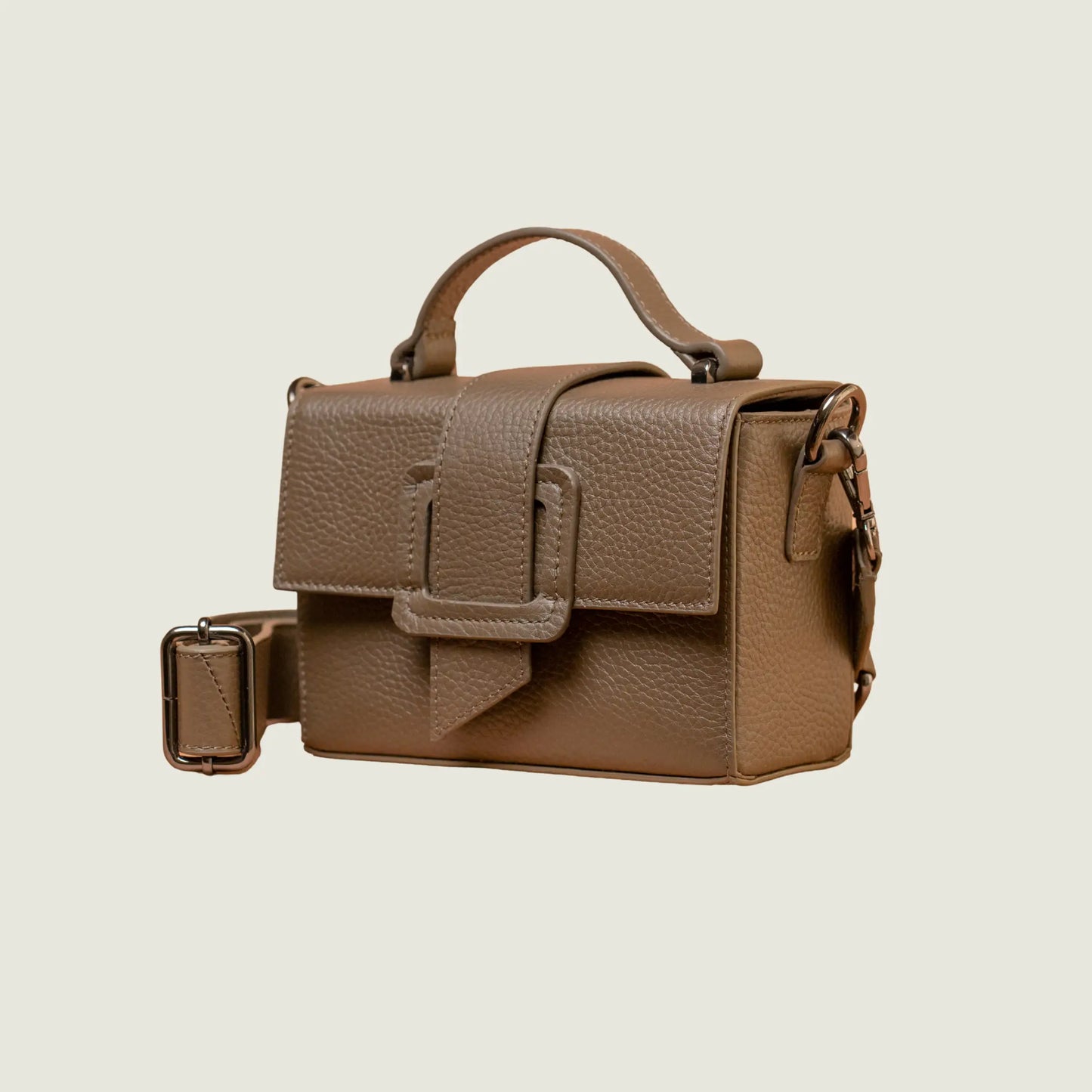Box Sling Bag - Taupe