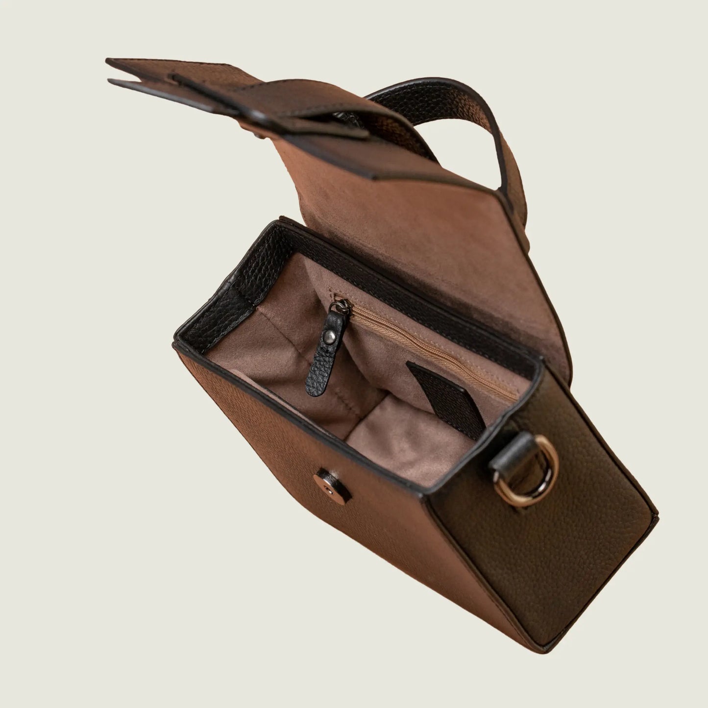 Box Sling Bag - Taupe