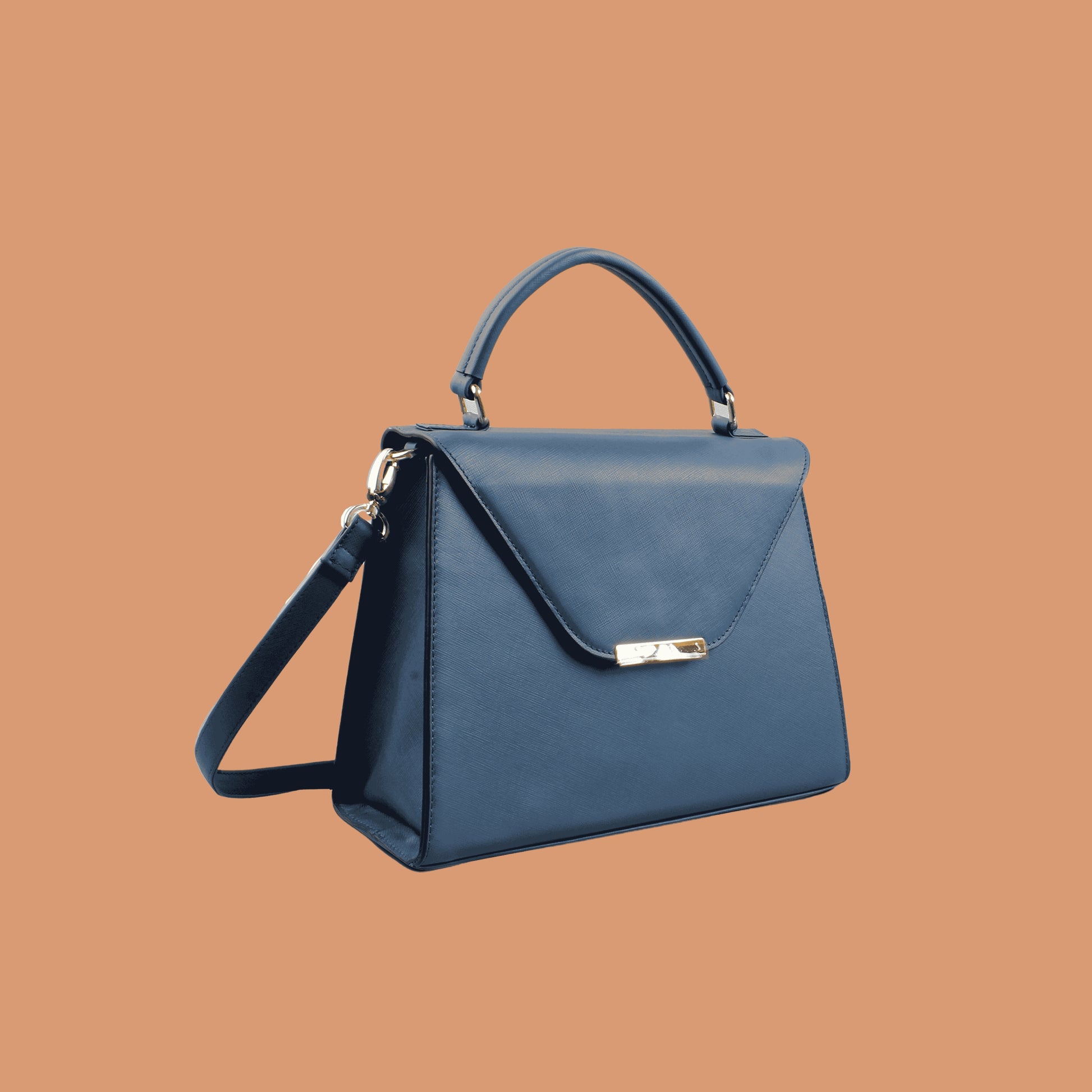 Indigo Blue Francesca Hand Bag – Leather Handbags For Women | Iron Tailor 