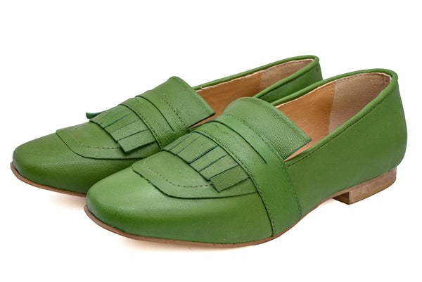 Green Flair Leather Loafer