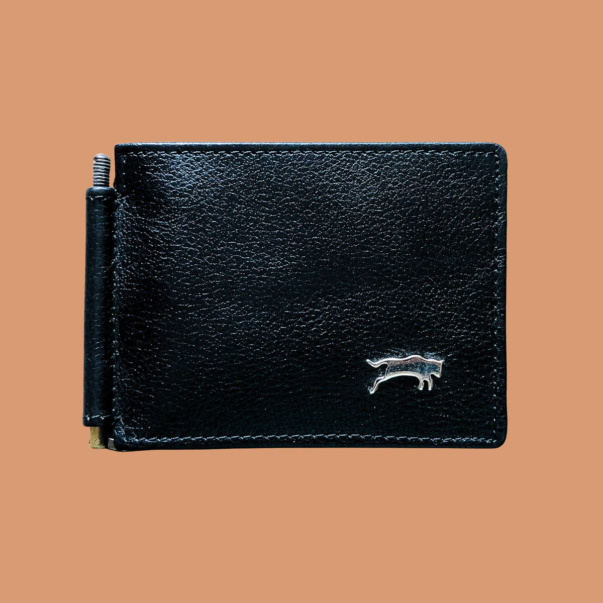Black Genuine Leather Money Clipper Wallet for Men – Iron Tailor