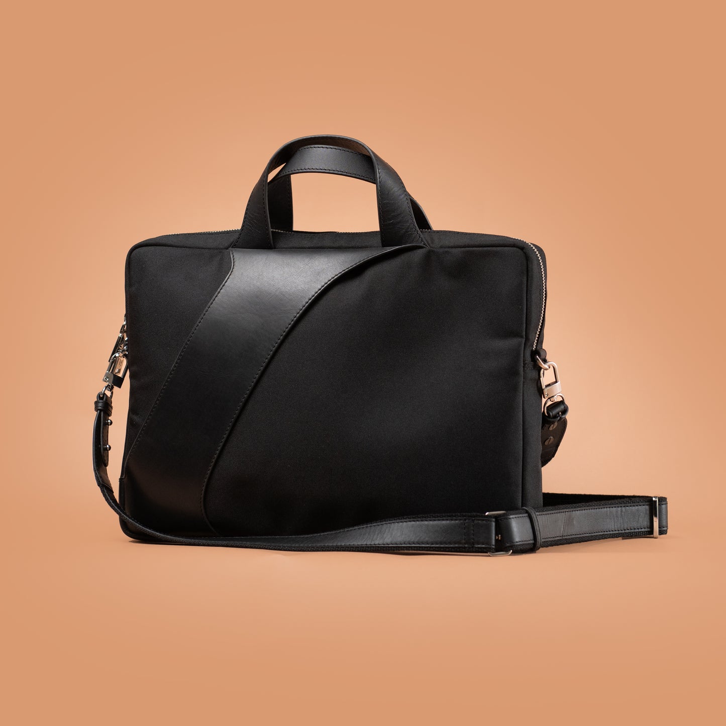 Mono Arc Business Laptop Bag with Shoulder Strap | Iron Tailor