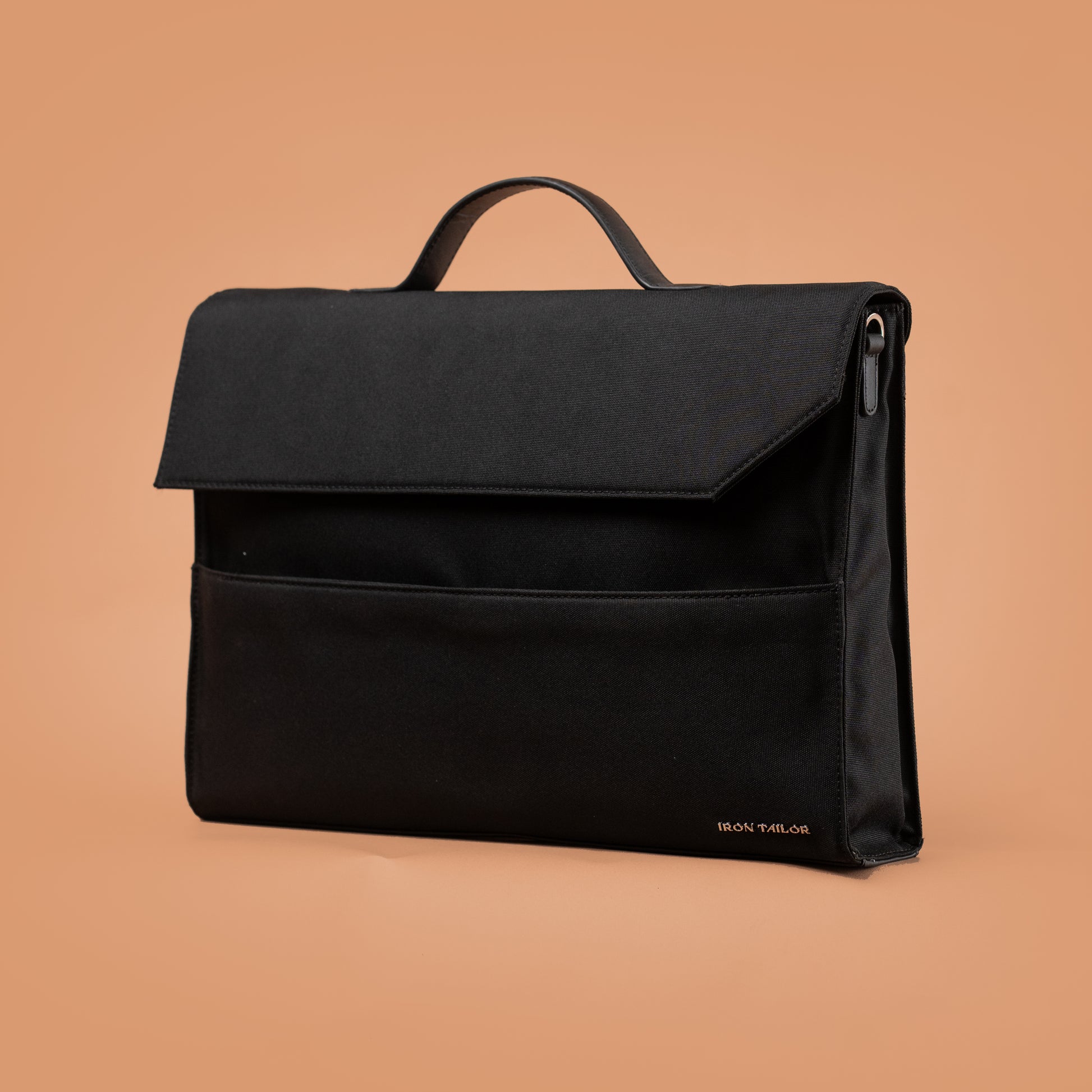 Creast Fold Laptop Bag Structured Fold-Over Design | Iron Tailor