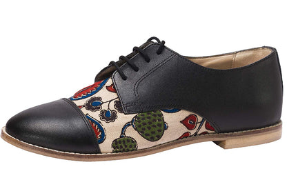 Printed Fabric with Leather