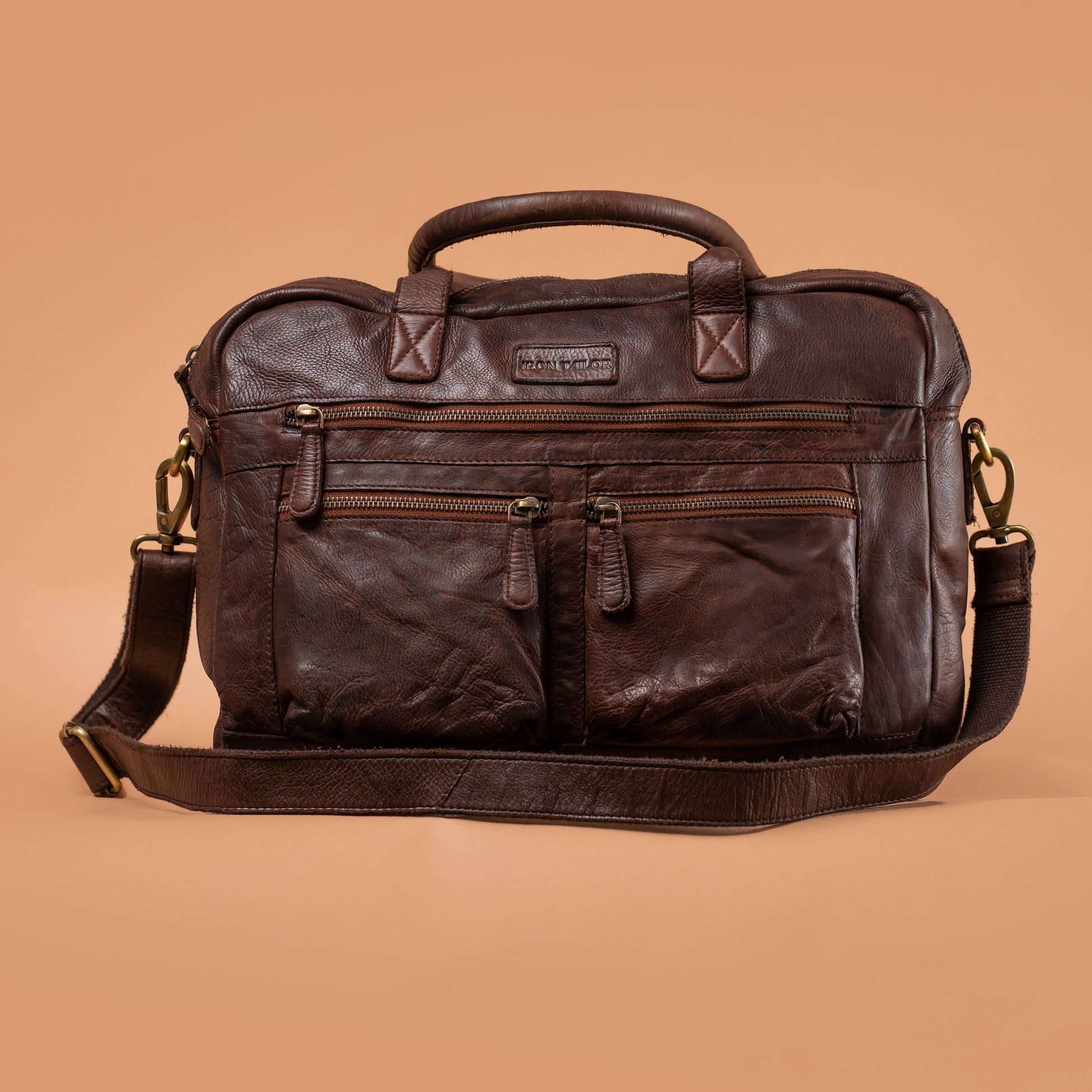 Vintage Laptop Bag Brown – Laptop Bags For Men | Iron Tailor