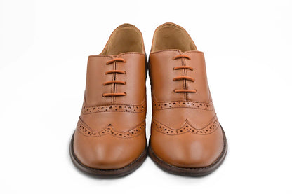 Tan Shoe With High Heel