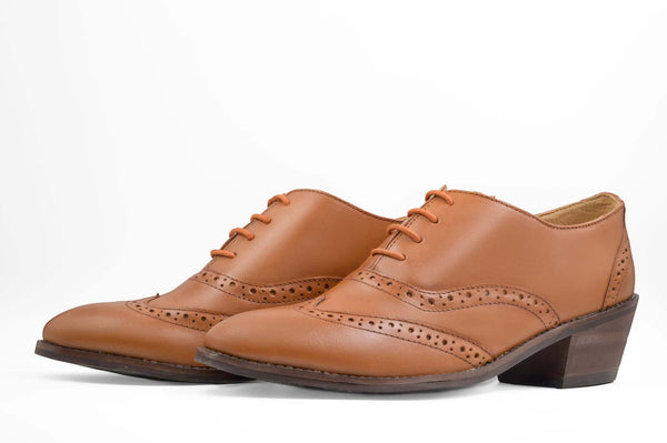 Tan Shoe With High Heel