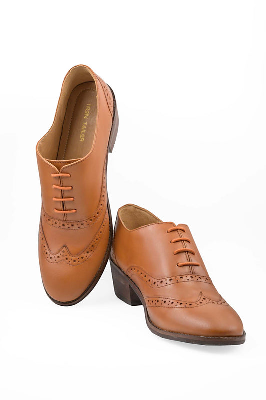 Tan Shoe With High Heel