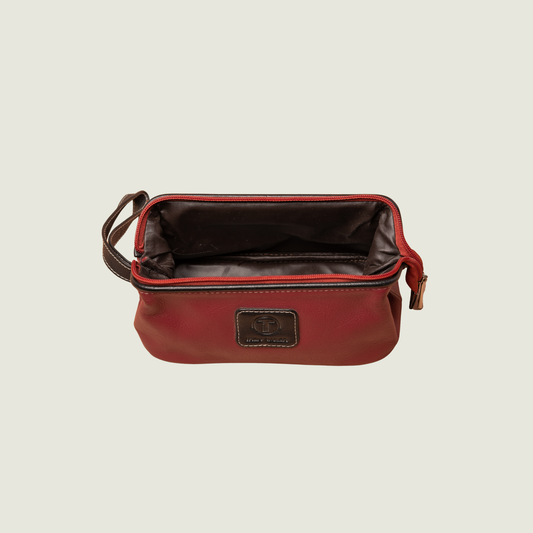 Handcrafted Leather Grooming Kit  - Travel Toiletry & Shaving Organiser | Iron Tailor
