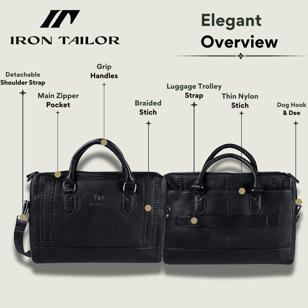 Braided Laptop Bag – Leather Laptop Bag for Men | Iron Tailor