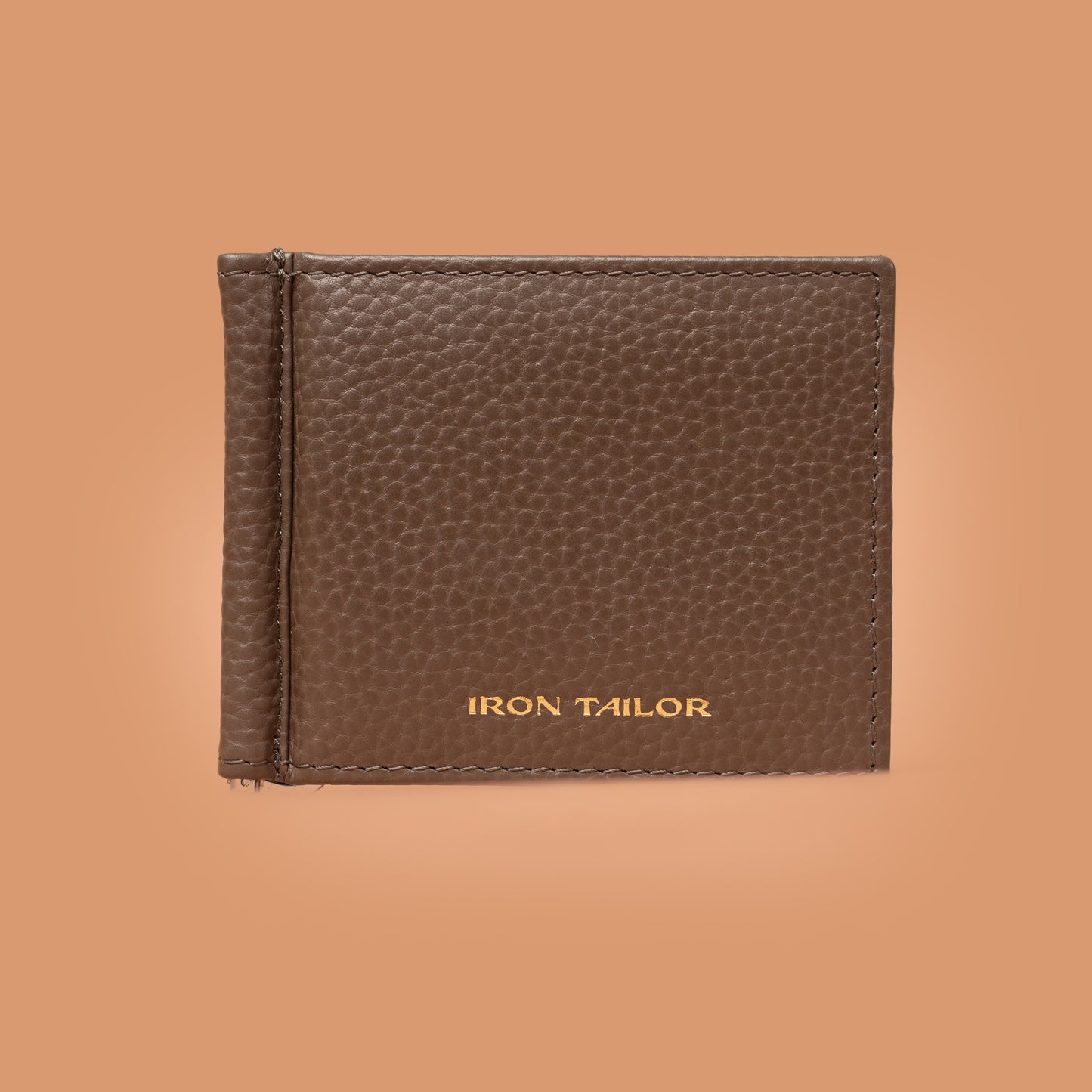 Iron Tailor Money Clipper in Grey – Genuine Men's Leather Wallet | Iron Tailor