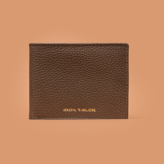 Classic Bifold Wallet in Grey – Genuine Wallet Leather | Iron Tailor