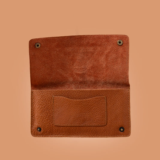 Genuine Leather Ladies Cash Wallet in Tan – Wallets For Women | Iron Tailor