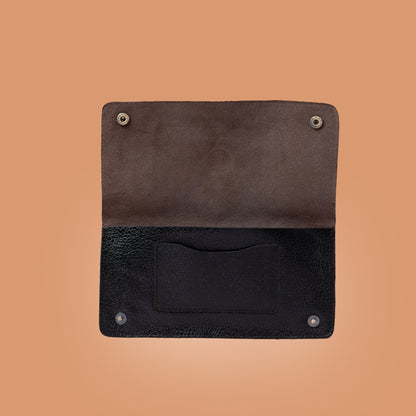 Genuine Leather Ladies Cash Wallet in Black – Wallets For Women | Iron Tailor