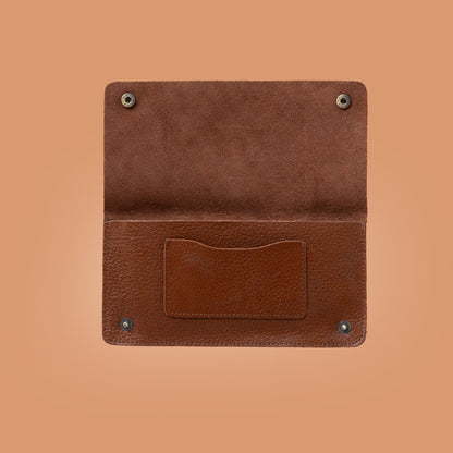 Genuine Leather Ladies Cash Wallet in Brown – Wallets For Women | Iron Tailor