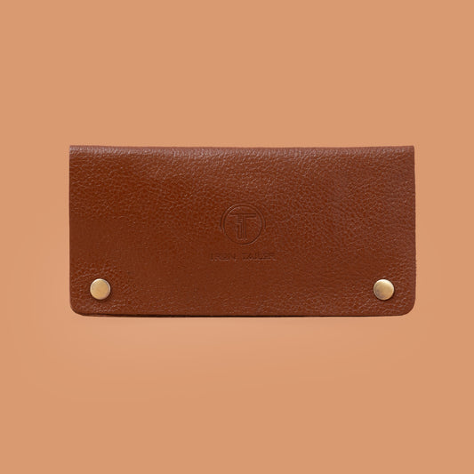 Genuine Leather Ladies Cash Wallet in Brown – Wallets For Women | Iron Tailor 
