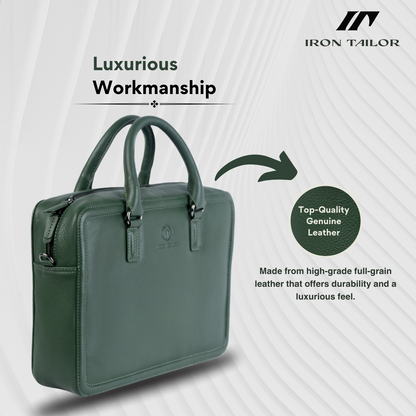 The Chest Laptop Bag Craftsmanship Detail | Iron Tailor