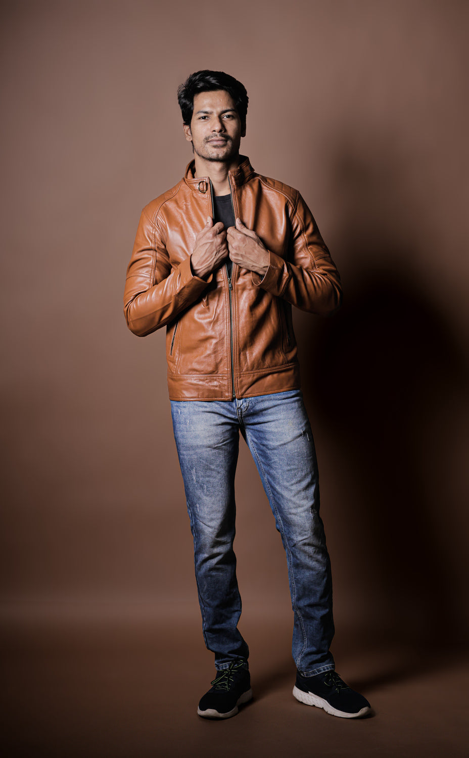 Sahara Tan Moto Jacket