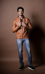 Sahara Tan Moto Jacket