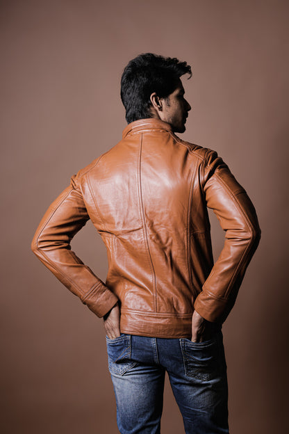 Sahara Tan Moto Jacket