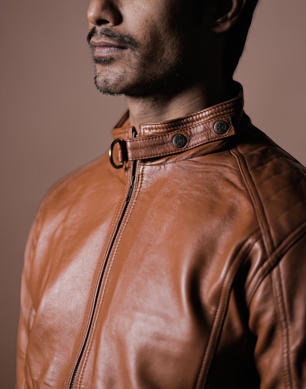 Sahara Tan Moto Jacket