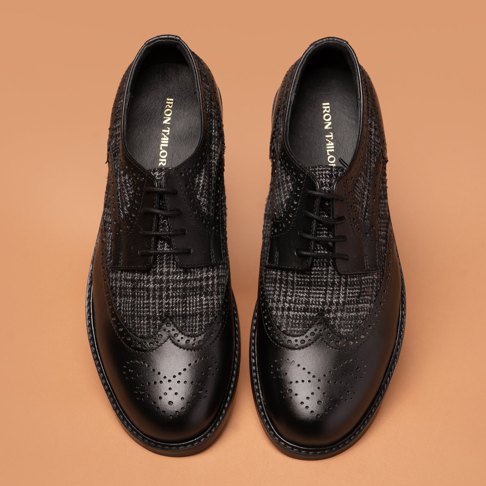 Black Elite Lace-Up Genuine Leather Formal Shoes | Iron Tailor