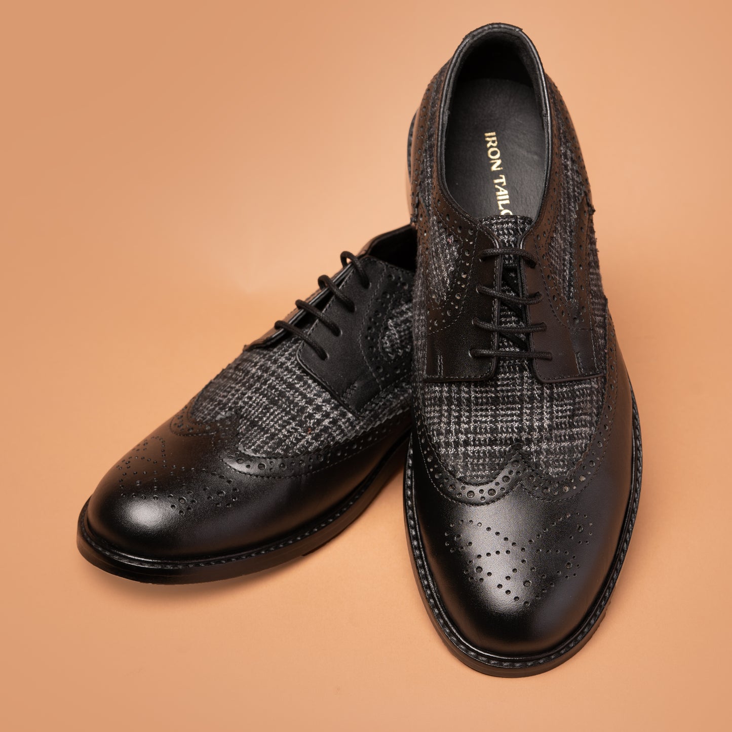 Black Elite Lace-Up Formal Shoe Pair | Iron Tailor