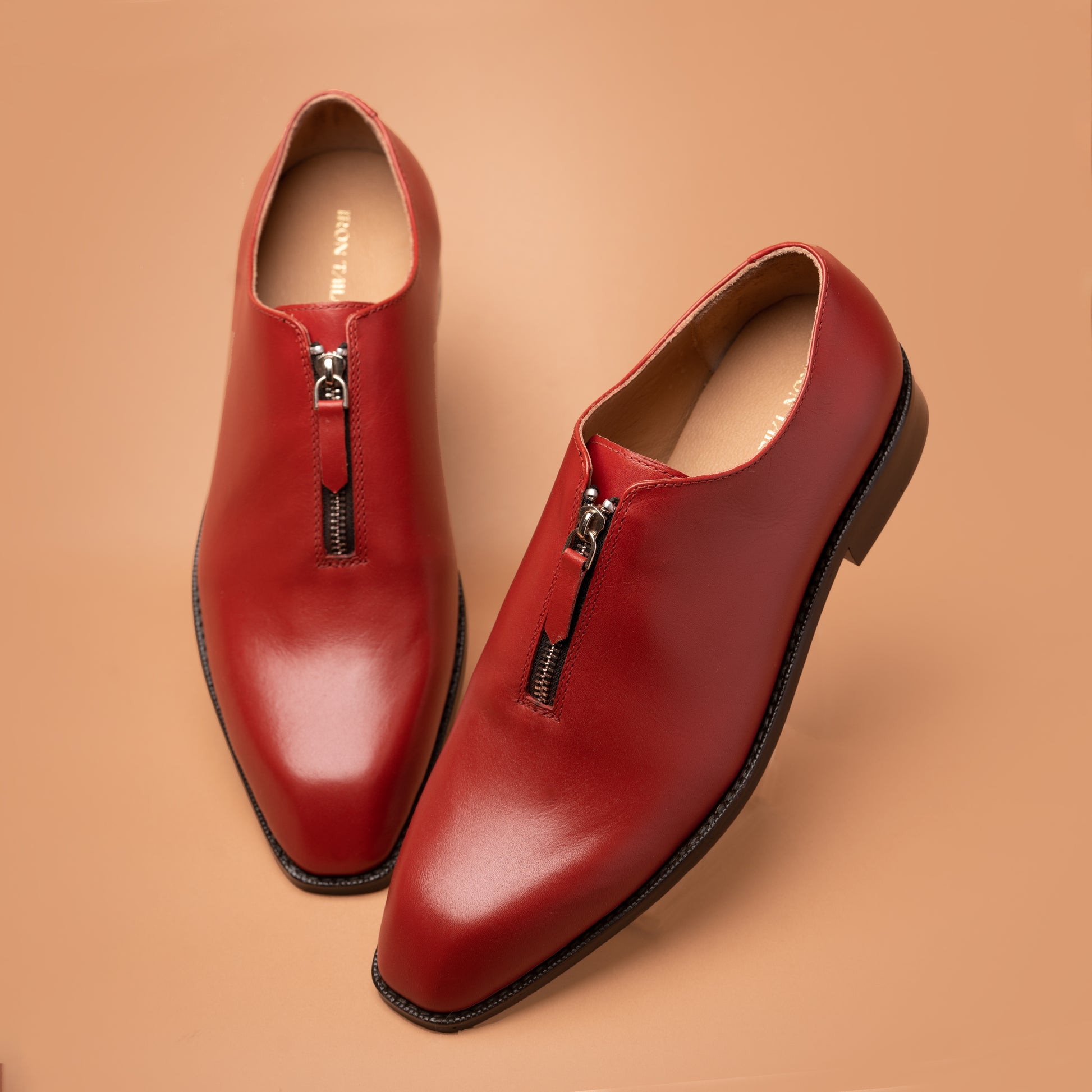 Majestic Maroon Leather Formal Shoes Pair | Iron Tailor