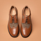 Brown Elite Lace-Up Genuine Leather Formal Shoes | Iron Tailor