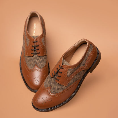 Brown Elite Lace-Up Formal Shoe Pair | Iron Tailor