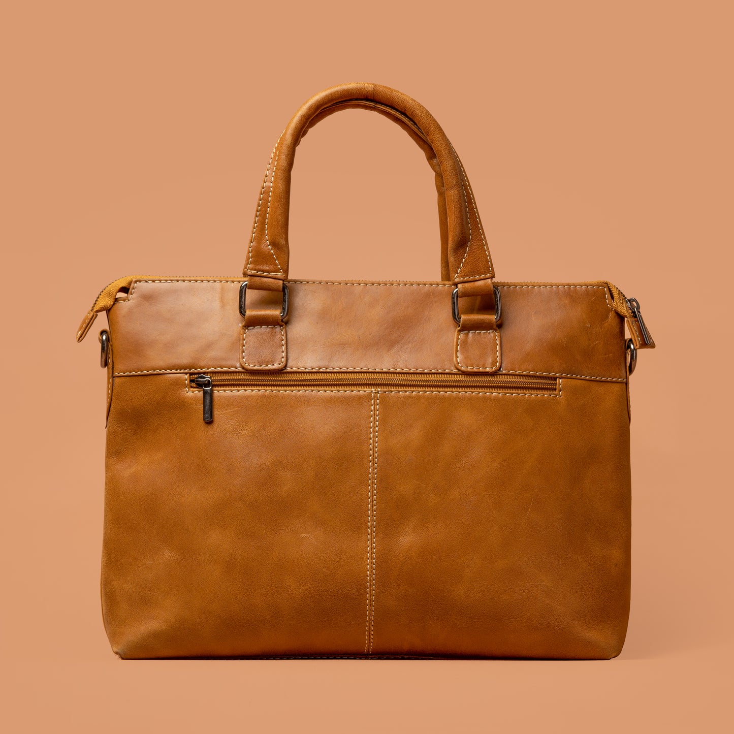 Hudson Laptop Bag Back View – Laptop Bags For Men | Iron Tailor