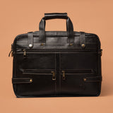 Multizip Laptop Bag – Black Laptop Bags For Men | Iron Tailor