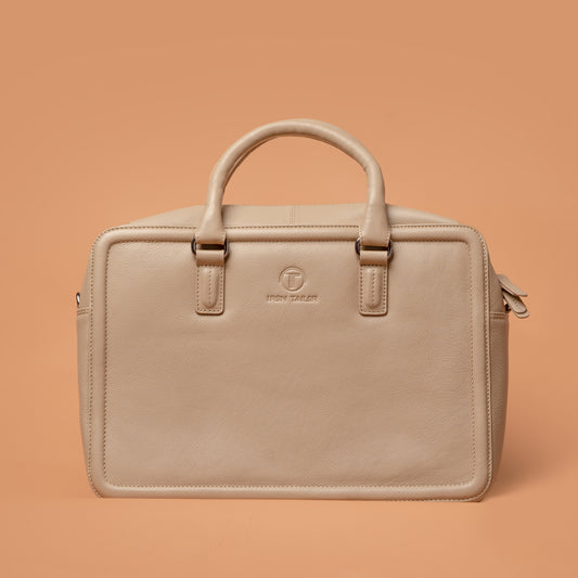 The Chest Laptop Bag Beige – Laptop Bags For Men | Iron Tailor