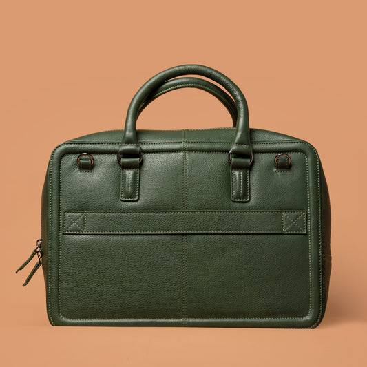 The Chest Laptop Bag Back View | Iron Tailor