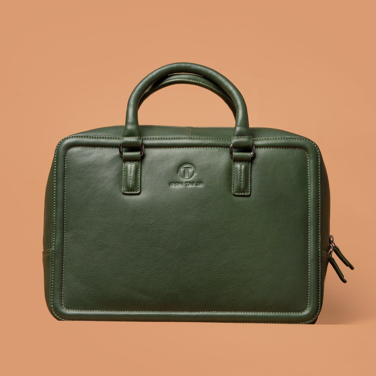 The Chest Laptop Bag – Green Laptop Bags For Men | Iron Tailor