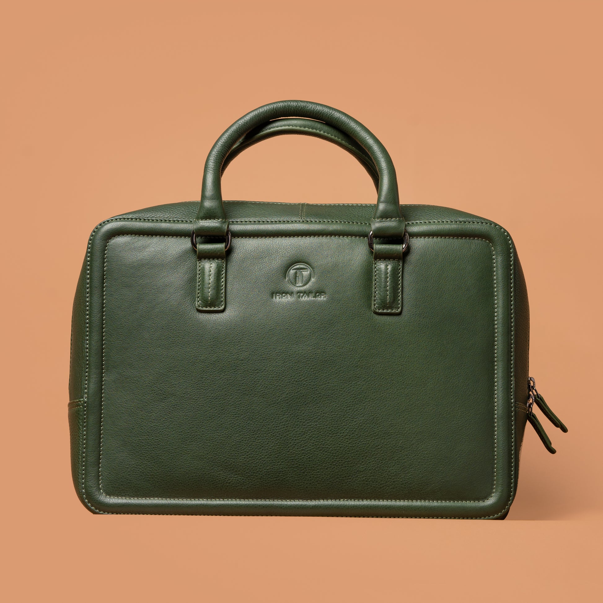 The Chest Laptop Bag – Green Laptop Bags For Men | Iron Tailor