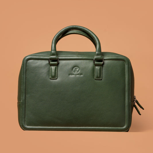 The Chest Laptop Bag – Green Laptop Bags For Men | Iron Tailor