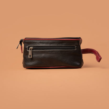 Handcrafted Leather Grooming Kit - Shaving & Travel Organiser for Unisex | Iron Tailor