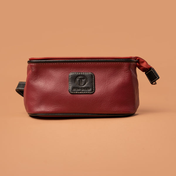 Premium Leather Grooming Kit for Men - Toiletry & Shaving Bag | Iron Tailor